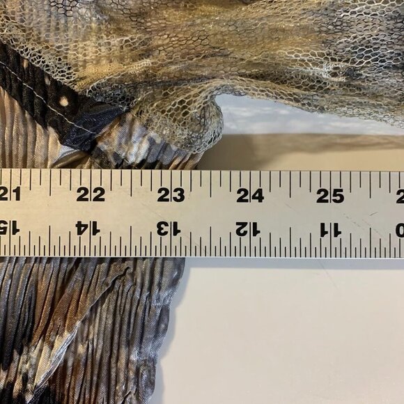 Komarov Women's Crinkle Lace Button Abstract Long Sleeve Shirt Size XL - Picture 12 of 13